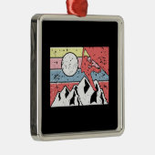 Vintage met rotsclimmer metalen ornament (Rechts)