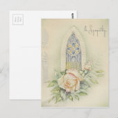 Vintage met sympathie voor Rozen Briefkaart (Voorkant / Achterkant)