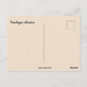 Vintage Mexico Briefkaart (Achterkant)