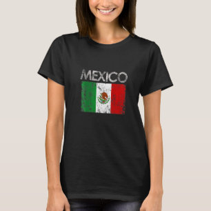 Vintage Mexico Mexicaanse Vlag Trots T-shirt