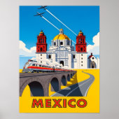 Vintage Mexico travel Poster (Voorkant)