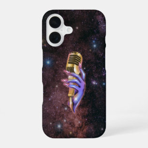 Vintage Mic iPhone 16 Hoesje – Klassiek ontwerp vo