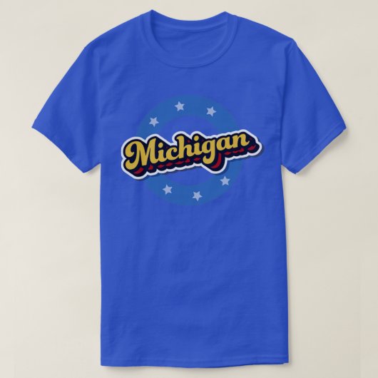 Vintage Michigan1 T-shirt (Design voorkant)