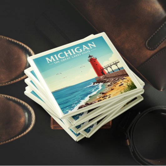 Vintage Michigan Magneet