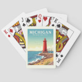 Vintage Michigan Pokerkaarten (Achterkant)