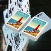 Vintage Michigan Pokerkaarten