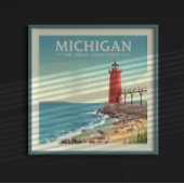 Vintage Michigan Poster