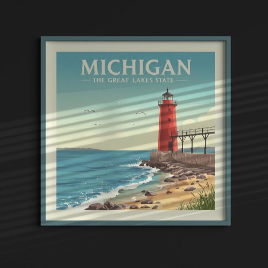 Vintage Michigan Poster
