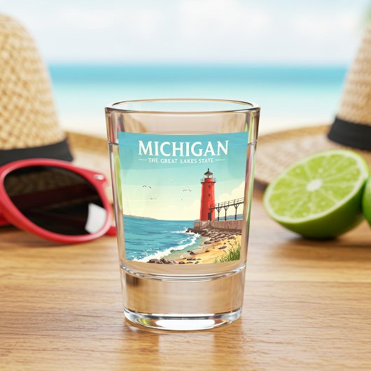 Vintage Michigan Shot Glas