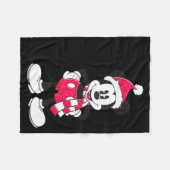 Vintage Mickey Festive Fun  Fleece Deken (Voorkant (Horizontaal))