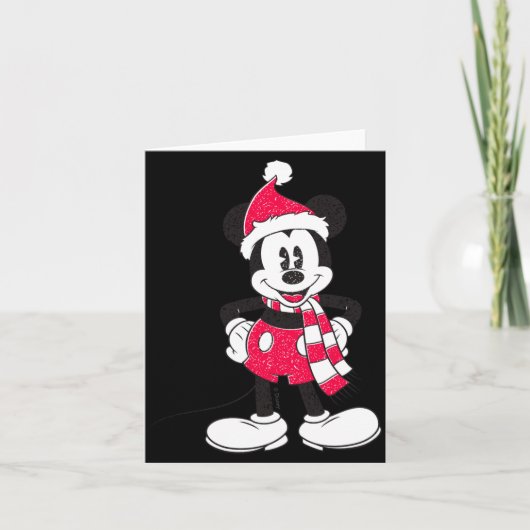Vintage Mickey Festive Fun  Kaart (Voorkant)