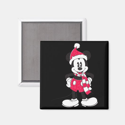 Vintage Mickey Festive Fun Magneet (Voorkant / Achterkant)