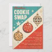 Vintage Mid-Century Christmas Cookie Swap Kaart (Voorkant)