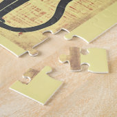 Vintage Mid-Century Modern Katten Legpuzzel (Zijkant)