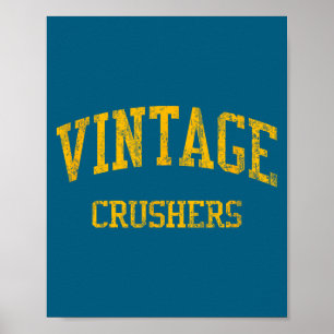 Vintage middelbare school hs napa ca vintage sport poster