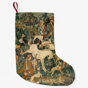 Vintage Middeleeuwse Eenhoorn Verdedigt Zichzelf K Kleine Kerstsok