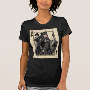 Vintage Middeleeuwse Schoppenvrouw: Schaduwwacht T-shirt