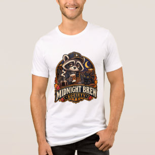 Vintage Midnight Brew Wasbeer Coffee Society Retro Tri-Blend Shirt