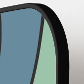 Vintage Midnight Circle Streep met Naam Pickleball Paddle (Links Detail)
