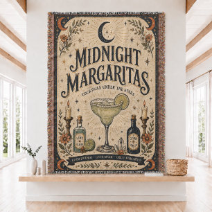 Vintage Midnight Margaritas Geweven Dekentje