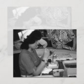 Vintage Mie Mikimoto-parelwinkel Briefkaart (Voorkant / Achterkant)