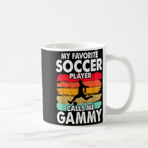 Vintage mijn favoriete voetbalspeler noemt me Gamm Koffiemok
