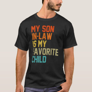 Vintage Mijn schoonzoon is mijn favoriete kindmoed T-shirt