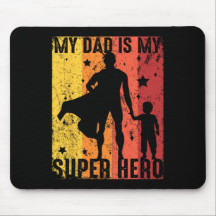 Vintage mijn vader is mijn supervader muismat