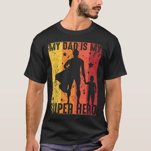 Vintage mijn vader is mijn supervader t-shirt (Voorkant)