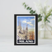 Vintage Milano Briefkaart (Staand voorkant)