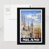 Vintage Milano Briefkaart (Voorkant / Achterkant)