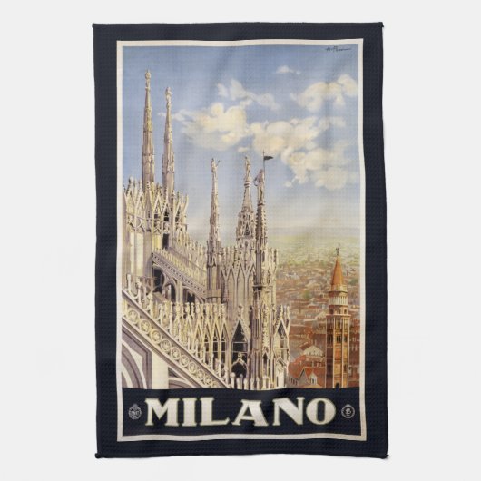 Vintage Milano Italië handdoeken (Verticaal)