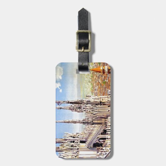 Vintage Milano Travel Bagagelabel (Voorkant verticaal)