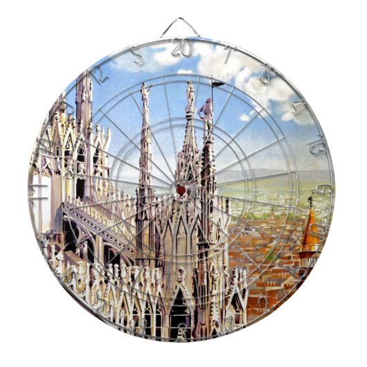 Vintage Milano Travel Dartbord (Voorkant)