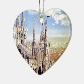 Vintage Milano Travel Keramisch Ornament (Links)