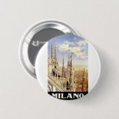 Vintage Milano Travel Ronde Button 5,7 Cm (Voorkant /achterkant)