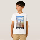 Vintage Milano Travel T-shirt (Voorkant volledig)
