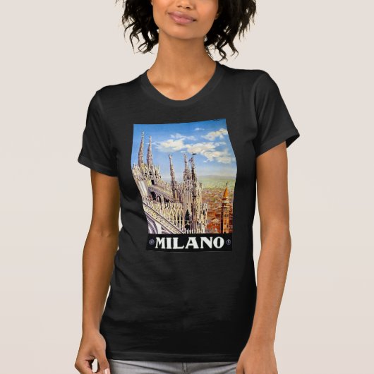 Vintage Milano Travel T-shirt (Voorkant)