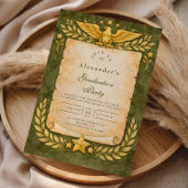 Vintage Militair Afstudeerfeest Kaart