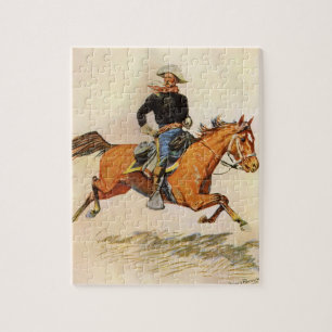 Vintage Militair, Een Cavalerie Officier door Remi Legpuzzel