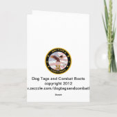 Vintage Military Christmas Card Feestdagen Kaart (Achterkant)