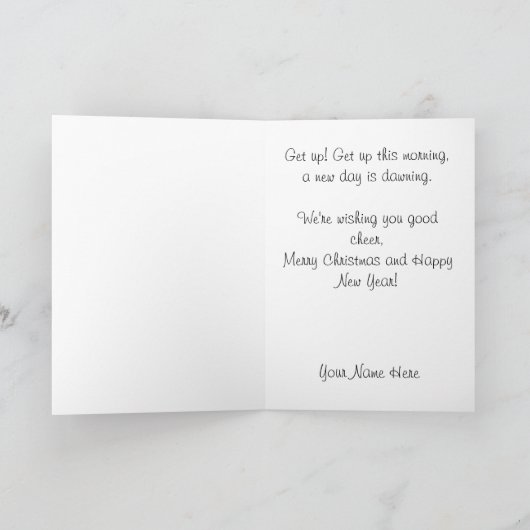 Vintage Military Christmas Card Feestdagen Kaart (Binnen)