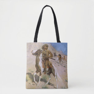 Vintage Military Cowboys, The Scout van Remington Tote Bag
