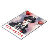 Vintage Mima Esthetisch Notitieboek Met Naam (Linkerzijde)