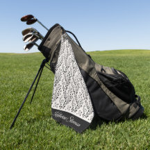 Vintage Minimalist Black Cream Floral Script 