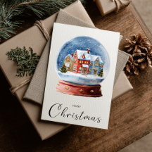 Vintage Minimalistische Prettig Kerstmis Bol