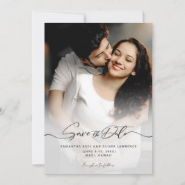 Vintage minimalistische Save the Date kaart