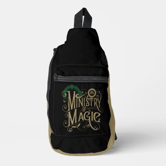 Vintage MINISTRY OF MAGIC™ Grafisch Sling Bag (Voorkant)