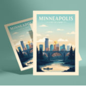 Vintage Minneapolis Briefkaart