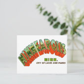 Vintage  Minneapolis Postcard Briefkaart (Staand voorkant)